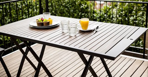 Idées créatives pour choisir une table pliante balcon idéale